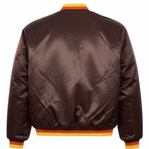 Brown San Diego Padres Satin Jacket (Back)