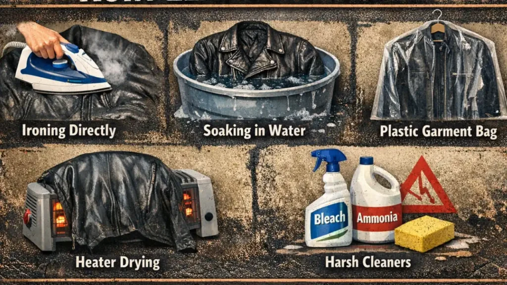 Common leather care mistakes to avoid.