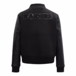 Las Vegas Raiders Triple Black Varsity Jacket (Back)