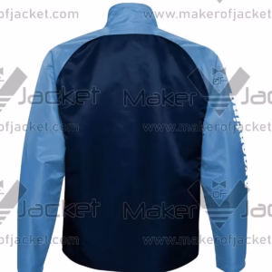 Argentina FIFA World Cup 2026 Training Satin Jacket back in blue with open hem cuffs and waistband.