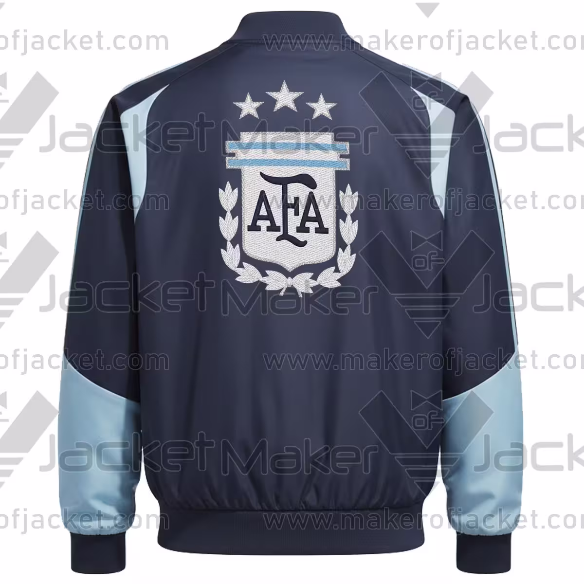Argentina FIFA World Cup 2026 Two Tone Satin Jacket Back
