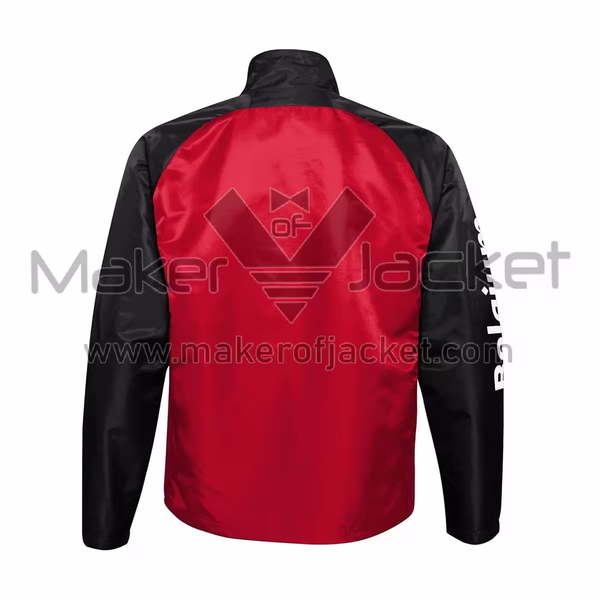 Belgium FIFA World Cup 2026 Training Satin Jacket back in Red with open hem cuffs and waistband.