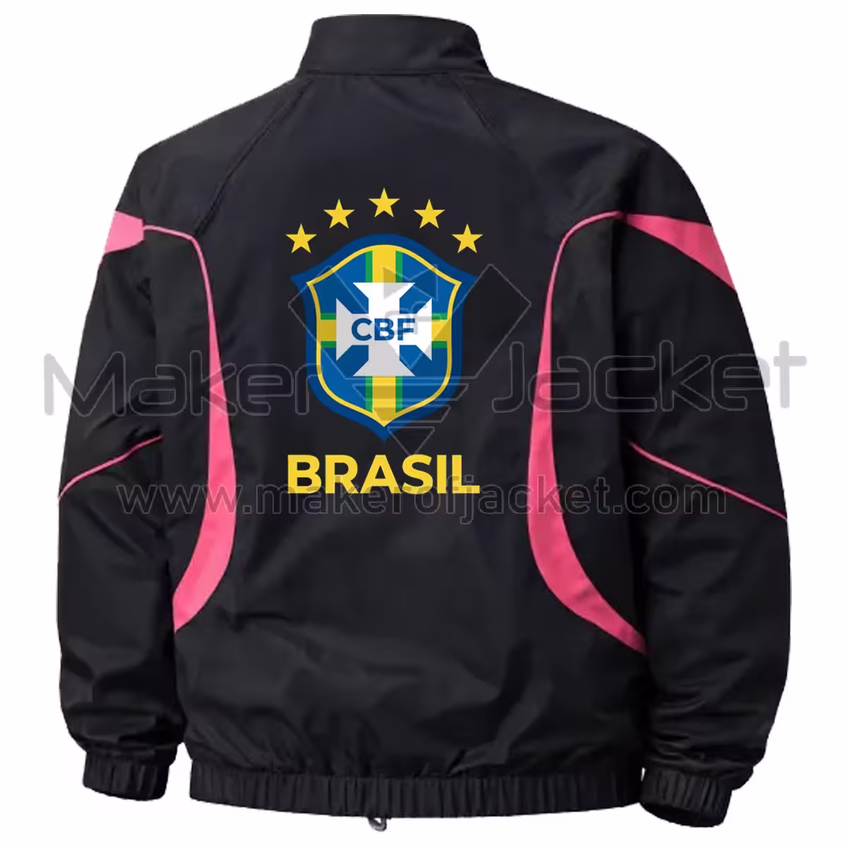 Brazil FIFA World Cup 2026 Black Anthem Jacket Back