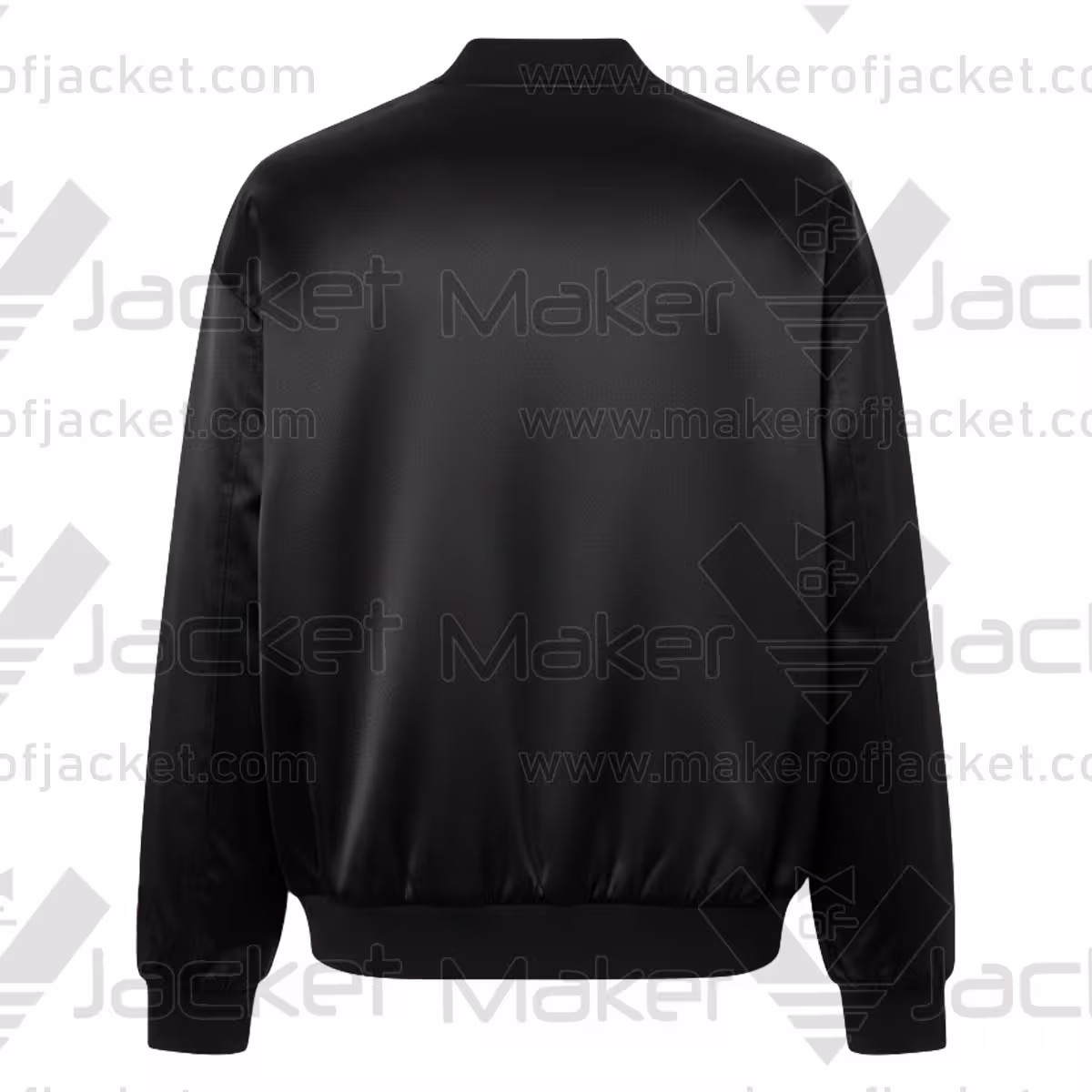 Canada FIFA World Cup 2026 Black Satin Jacket Back