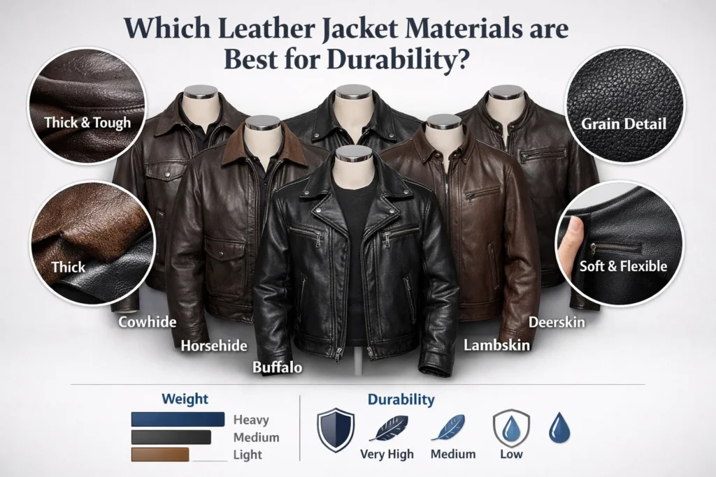 Which Leather Jacket Materials are Best for Durability