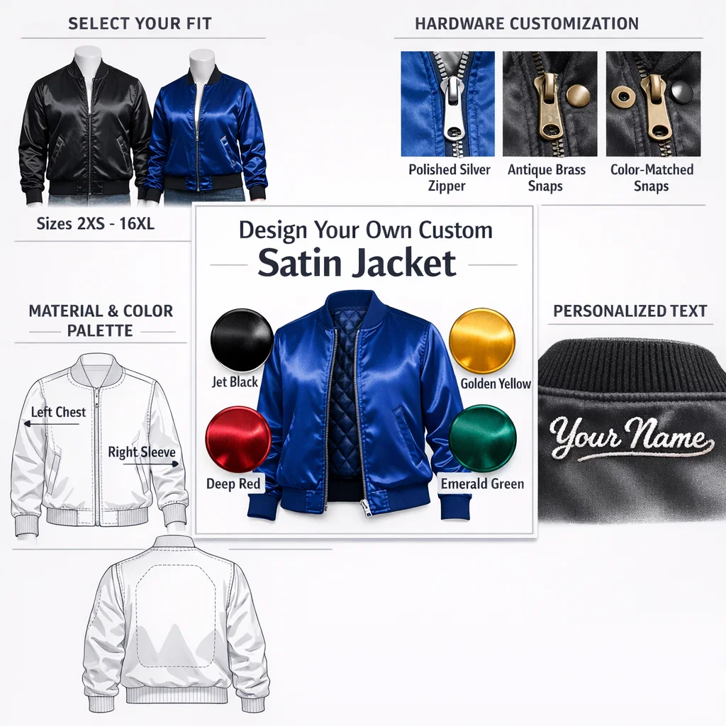 customize satin jacket customize satin jacket