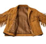 inside view of Fringe Suede Jacket