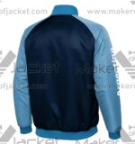 Argentina FIFA World Cup 2026 Full Snap Satin Jacket Back view with argentina Spelling on right sleeve.