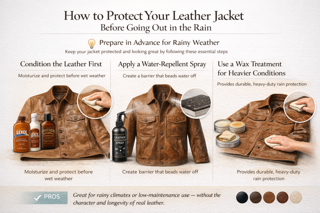 leather jacket protection infographic