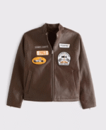 McLaren F1 1963 Motorsport Racing Brown Leather Jacket