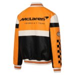 McLaren Racing F1 Turbo Charged Orange Leather Jacket (Back)