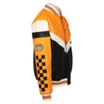 McLaren Racing F1 Turbo Charged Orange Leather Jacket (Right Side)