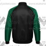 Mexico FIFA World Cup 2026 Full Snap Satin Jacket Back view with mexico Spelling on right sleeve.