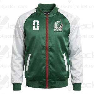 Mexico FIFA World Cup 2026 Zip Up Satin Jacket Front