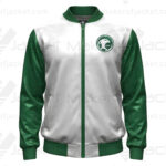 Saudi Arabia FIFA World Cup 2026 Zip Up Satin Jacket Front