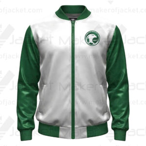 Saudi Arabia FIFA World Cup 2026 Zip Up Satin Jacket Front