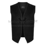 Aladdin Superhero Cosplay Black Vest front view with V-neck collar and front open style inspired by Aladdin
