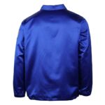 Chicago Cubs 1946 Blue Satin Jacket back view with full blue satin design and elastic waistband