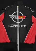 Corvette C4 Windbreaker Jacket Back view of Length Measurement.