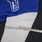 MLB LA Dodgers women varsity jacket Back view of Biceps measurement.