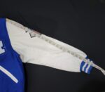 MLB LA Dodgers women varsity jacket front view of Sleeves measurement.