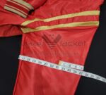 Ralph Lauren Polo Ball red satin jacket biceps view of measurement.