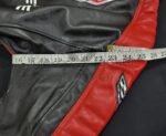Corvette C8 Block Leather Jacket Armpits Measurement Illustration