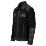 Ryan Men's Classic Black Suede Leather Jacketa - Image 2