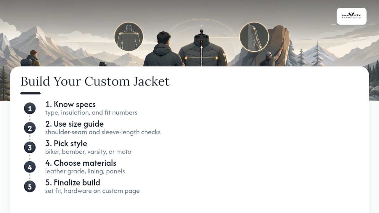 Build the Jacket That Actually Fits Your Life — overview diagram