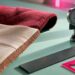 Melton wool and leather specification samples