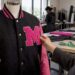 Custom varsity jacket with chenille letter