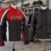 Padded motorcycle jacket beside an airbag jacket